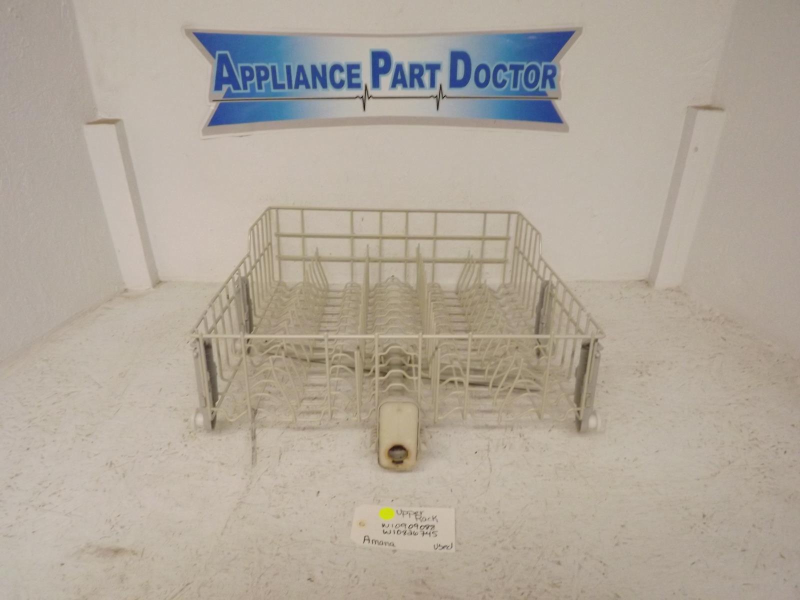 Amana Dishwasher W10909088 W10826745 Upper Rack Used Amana Dishwasher W10909088 W10826745 Upper Rack Used